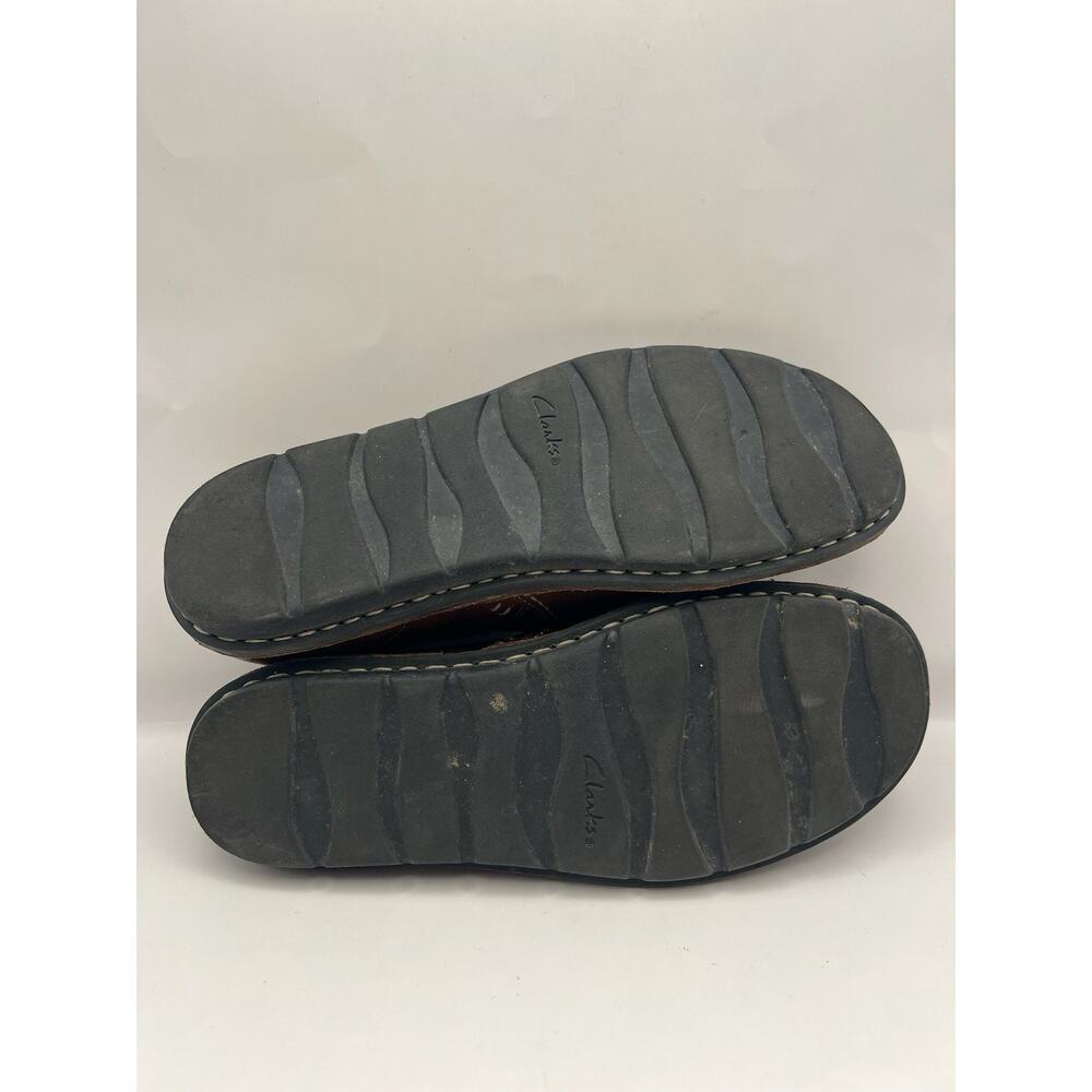 Clarks Janice Barrie Brown Leather Slip On Shoes Women Size 8 - Picture 9 of 9